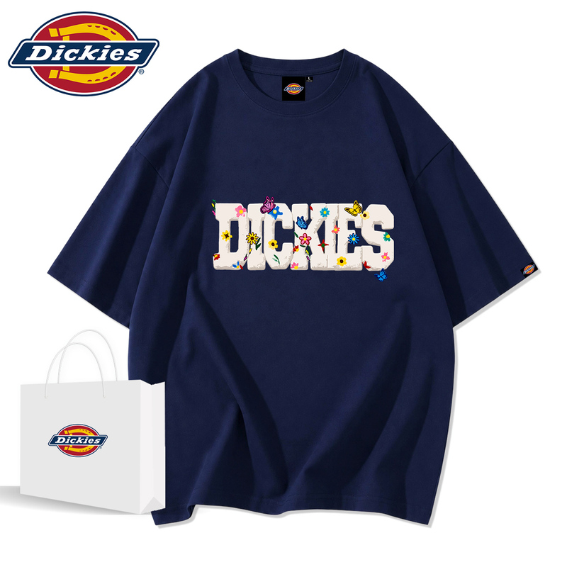 Dickies Official American-Style Solid Color Summer Loose Versatile Hip-Hop Personalized Printed Couple's Round Neck Short-Sleeve T-Shirt for Men Dickies Official American-Style Solid Color Summer Loose Versatile Hip-Hop Personalized Printed Couple's Round Neck Short-Sleeve T-Shirt for Men