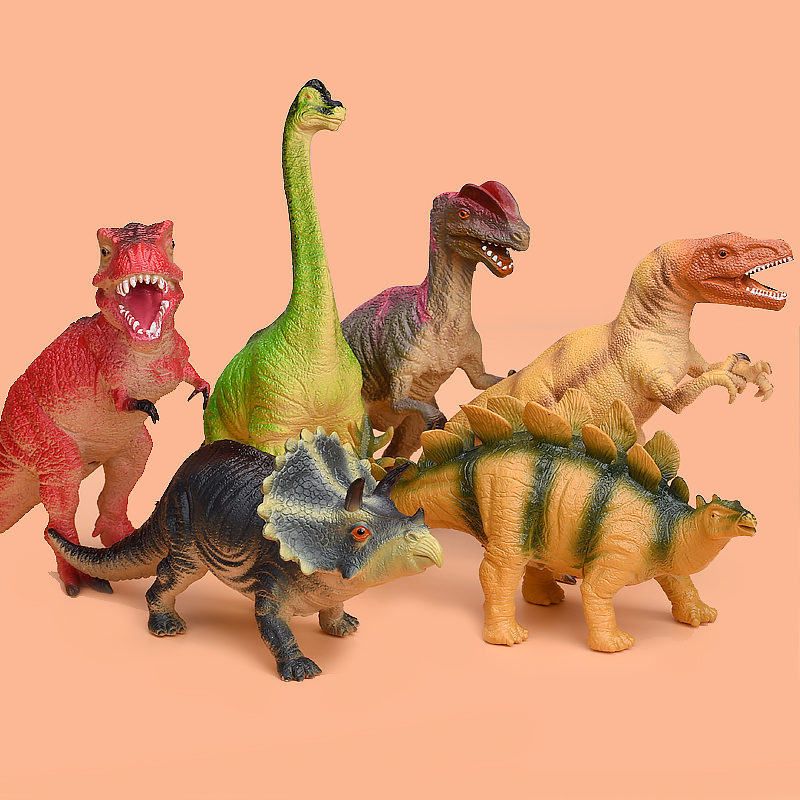 恐竜のおもちゃプラスチック大きな柔らかい子供用セットシミュレーション動物ティラノサウルス柔らかいゴムは音を出すことができますジュラ紀の男の子のため