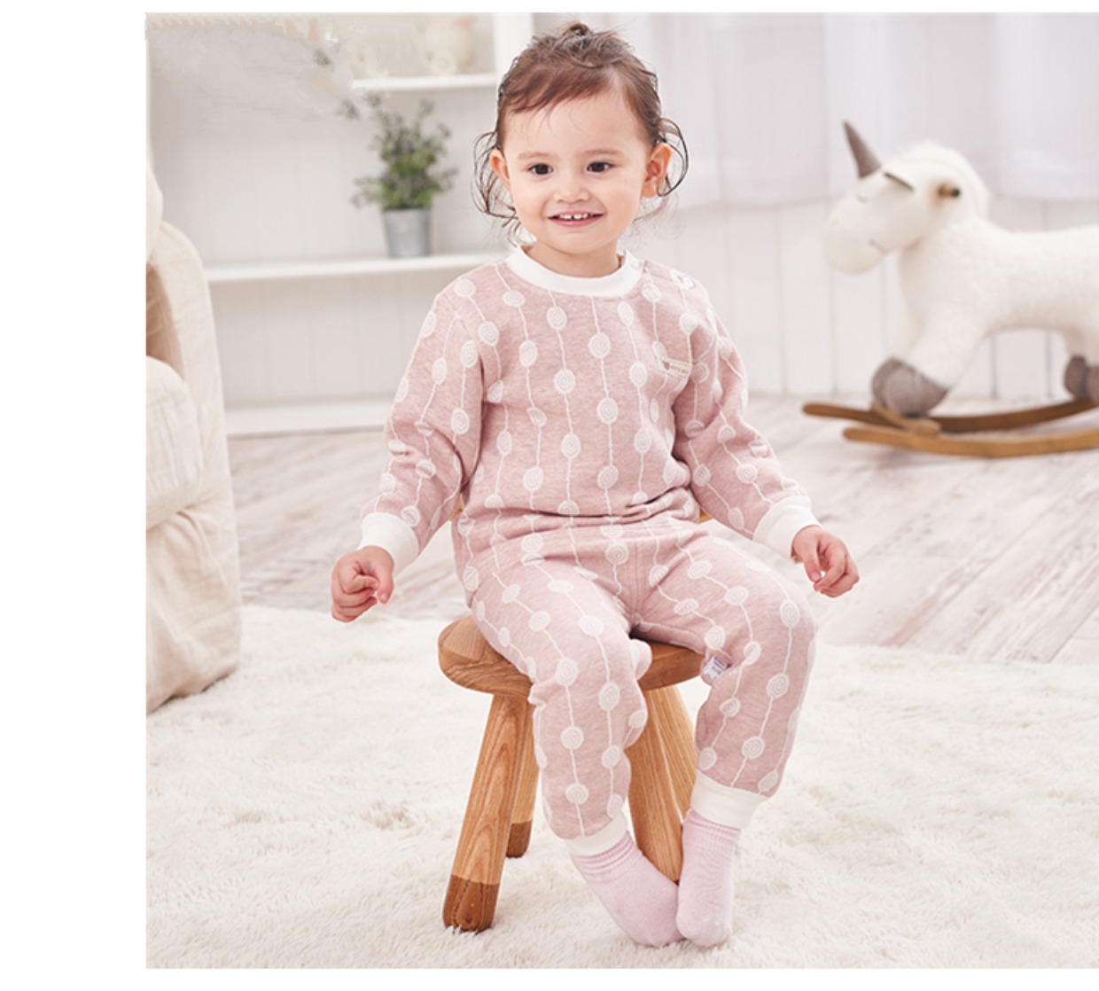Bộ đồ lót bé trai cotton 0-1 3 Quần áo bé gái mùa đông trẻ em ấm áp chăn dày quần áo mùa thu đồ lót bé gái