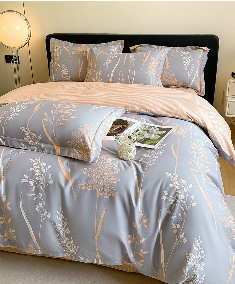 国潮全棉四件套纯棉床单被套被罩床笠款春季新款床上用品