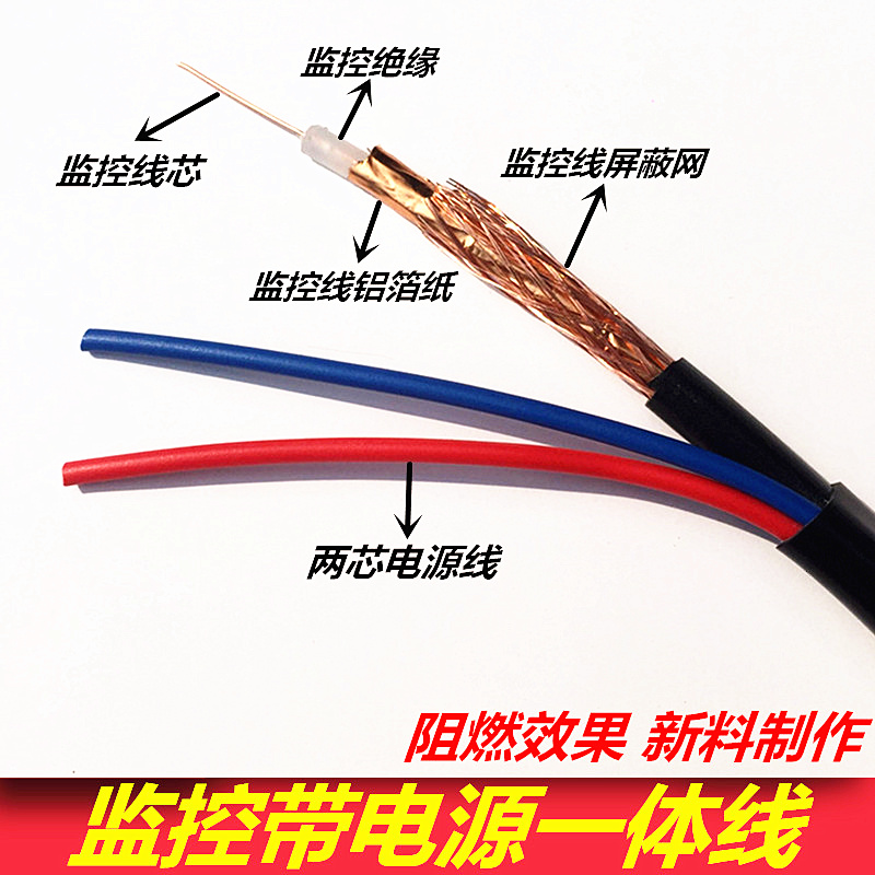 Monitoring power transmission line Integrated line Integrated line 75-3 2*0 5 Monitoring integrated line 100 meters 200 meters
