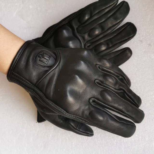 Sheepskin Clearance Special Offer Four Seasons Spring Autumn and Summer Touch Screen Motorcycle Men and Women Cycling Windproof and Fallproof Gloves