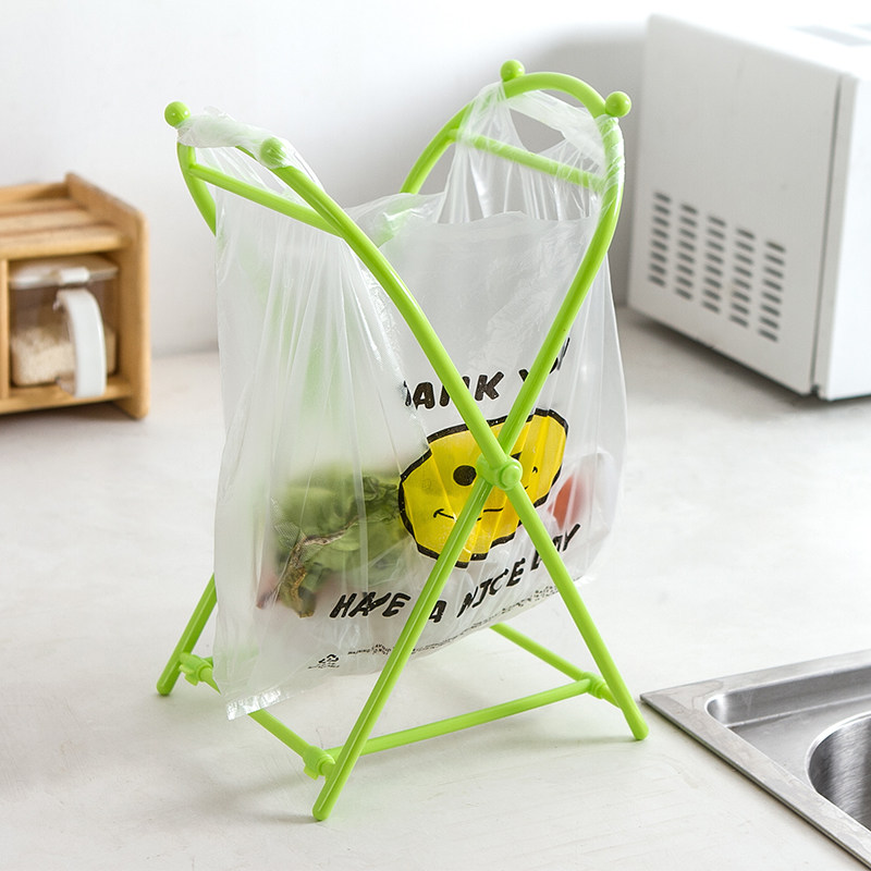 Japanese household garbage rack kitchen folding portable garbage basket creative bedroom baby diaper storage trash can