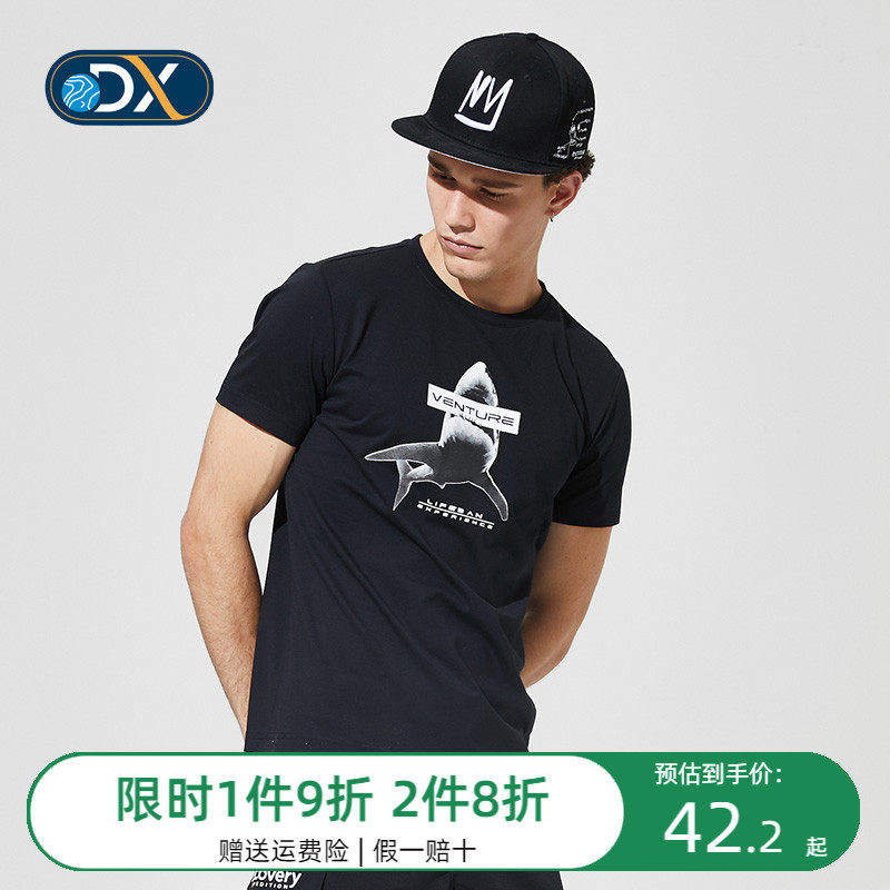 Discovery Short Sleeve T-shirt Man Outdoor Spring Summer Round Collar Casual Cotton Sensation Breathable Casual Sports T-shirt Woman 81139