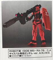 (HW) truncated Bandai venue to qualify ROBOT soul RX-78CA Kasbal dedicated up to