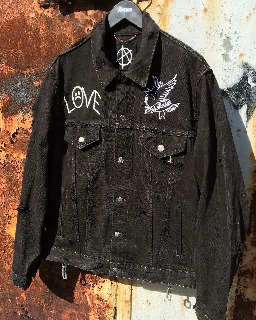 lil peep custom jeans