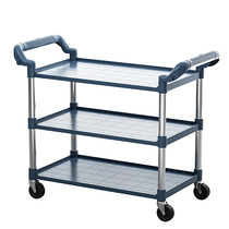 Stainless steel catering collection truck commercial hotel withdrawal restaurant bowl collection truck plastic five-bucket dinner plate collection truck