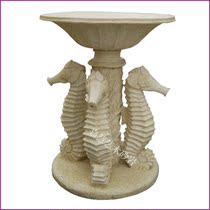 Jiahui sandstone glass fiber reinforced plastic sculpture porch hotel garden villa leisure club decoration seahorse flowerpot flower bowl