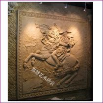 Jiahui sandstone figure relief mural living room background wall garden hotel villa courtyard entrance walkway Napoleon