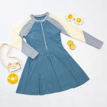 Girl swimsuit girl 2021 new conjoined cute dress style CUHK child 12-15-year-old girl swimsuit