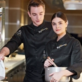 Старший шеф-повар Работа для одежды с длинными рукавами мужчина и женщина кухонная одежда Отель ресторан кухонная одежда высокого класса осень и зима