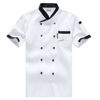 Маленький косой воротник белые короткие рукава