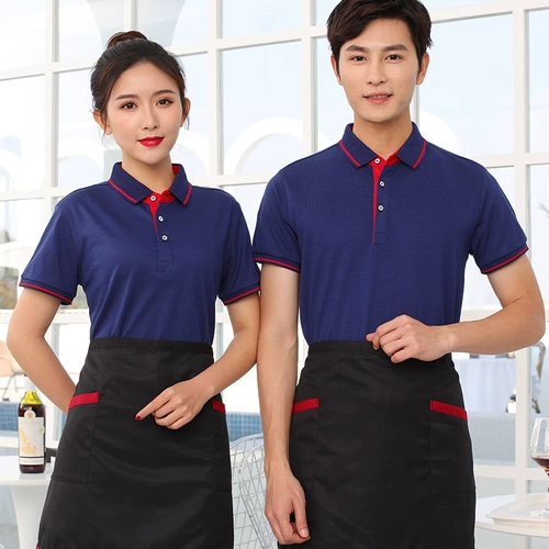 Летняя униформа для работы, лампа для продуктов для отеля для супермаркета, футболка, делается под заказ