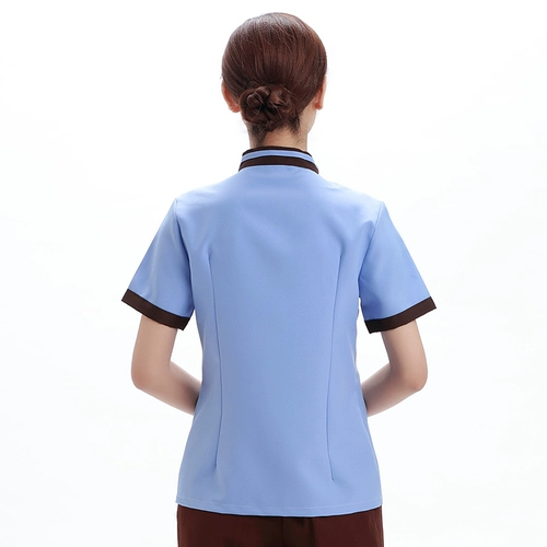 Летняя комнатная летняя одежда для работы для отеля, комплект, короткий рукав, делается под заказ