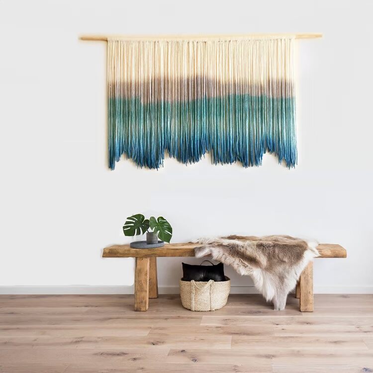Ins Bắc Âu Bohemian Dệt tay Gradient Tapestry Trang chủ Soft Soft Tapestry Tranh trang trí thảm thêu trang trí