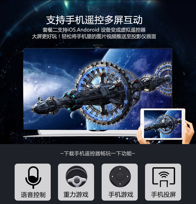 Máy chiếu gia đình HD 1080P4K Máy chiếu mini Android thông minh 3D không dây wifi rạp hát tại nhà