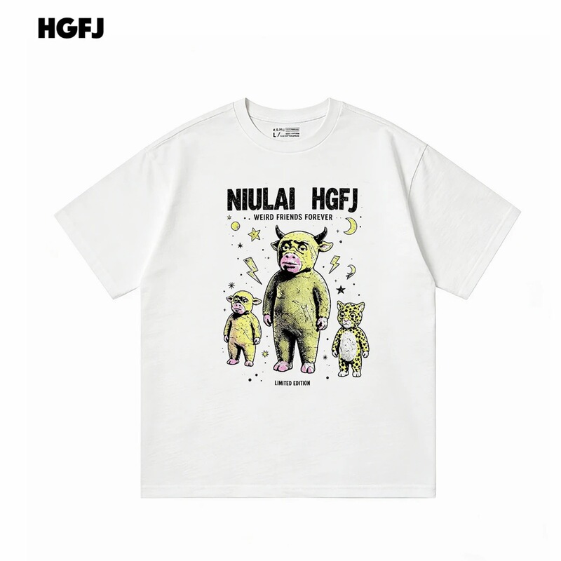【2026 Niulai】Pure Cotton 10A Antibacterial Summer T-Shirt for Men and Women, Couple Short-Sleeve, Loose, Casual, Versatile, Round Neck