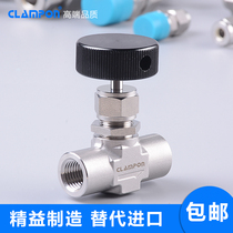 Needle valve instead of imported 316 stainless steel NPT internal thread CLAMPON high pressure needle shut-off valve