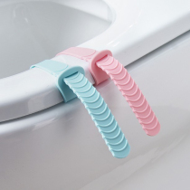 Silicone toilet holder anti-dirty cover opener lift toilet cover accessories toilet seat ring sanitary handle flap handle