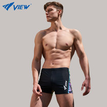 TABATA swimming trunks mens swimwear mens hot spring swimsuit shorts plus size flat corner anti-embarrassing quick-drying professional equipment