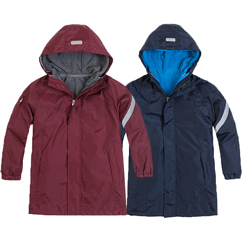 Factory Direct Sales of School Uniforms and Class Uniforms for Primary and Secondary School Students, Children's Two-Piece Winter Jacket Set, Waterproof and Windproof
