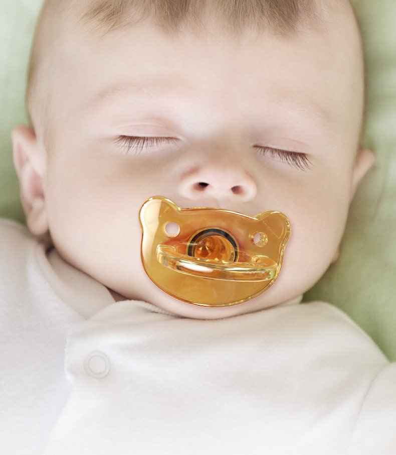 Baby pacifier super soft imitation breast milk baby pacifier sleeping new baby coax baby comfort pacifier