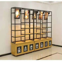 Titanium plated bread display cabinet Side island cabinet Profiled white side cabinet Baking cake shop shelf Multi-layer island