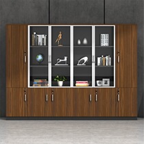Panel file cabinet fashion bookcase office cabinet modern home cabinet fireproof lock locker locker aluminum alloy door