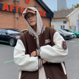 Красная бейсбольная форма, куртка, с вышивкой