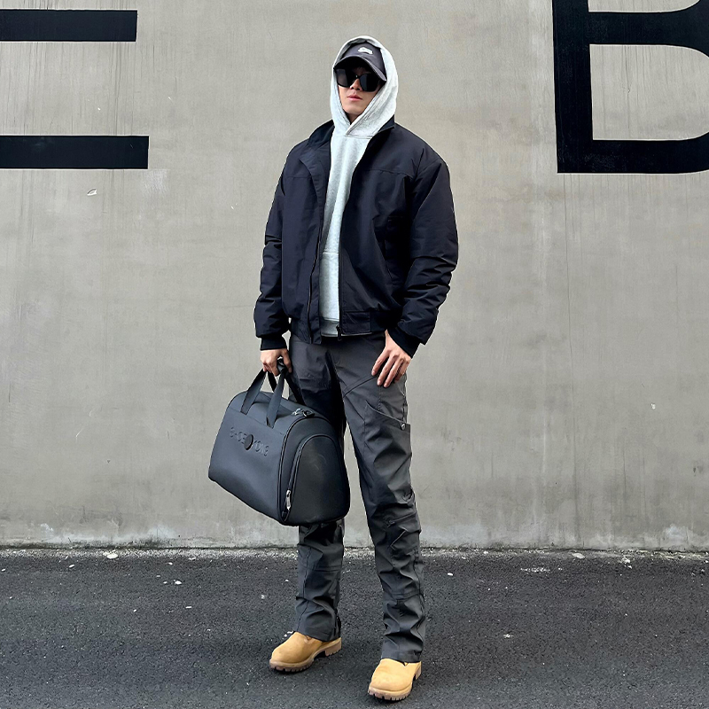 American-Style Flight Jacket Cotton Coat for Men, Spring and Autumn Cleanfit Short Jacket, Tough Guy Outfit, Three-Proof Outdoor Jacket American-Style Flight Jacket Cotton Coat for Men, Spring and Autumn Cleanfit Short Jacket, Tough Guy Outfit, Three-Proof Outdoor Jacket