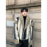 Демисезонный костюм, демисезонная куртка, бархатное короткое пальто, в стиле Шанель, изысканный стиль, искусственный мех