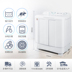Máy giặt hộ gia đình bán tự động thùng đôi đặc biệt nhỏ thông thường Haier / Haier XPB70-1186BS - May giặt máy giặt toshiba 8kg May giặt