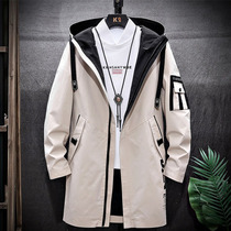 Function Jacket Mens Spring Autumn Han Editions Trend Junior High School High School Students Autumn Clothing Mens Clothes 100 Hitch Long Style Wind Clothes
