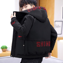 Jacket male winter student winter cotton coat short thickened quilted jacket 2020 new youth winter clothing down cotton clothing