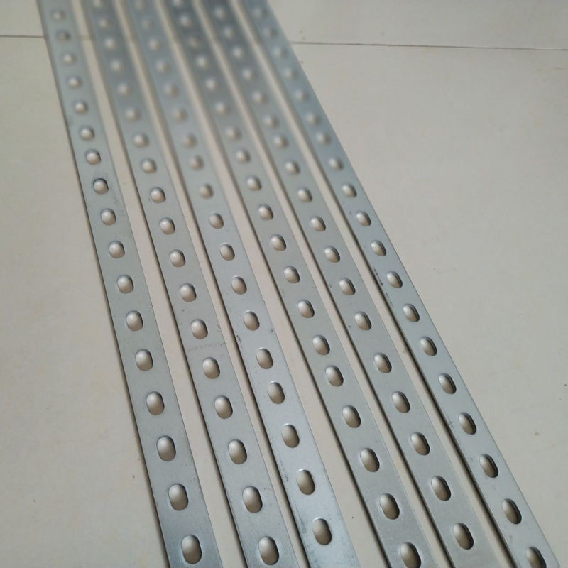 Galvanized Perforated Flat Iron Bar Modified for Support, Thickened Fixed Frame, Durable Modified Iron Sheet, Not Easy to Rust, Can Be Welded