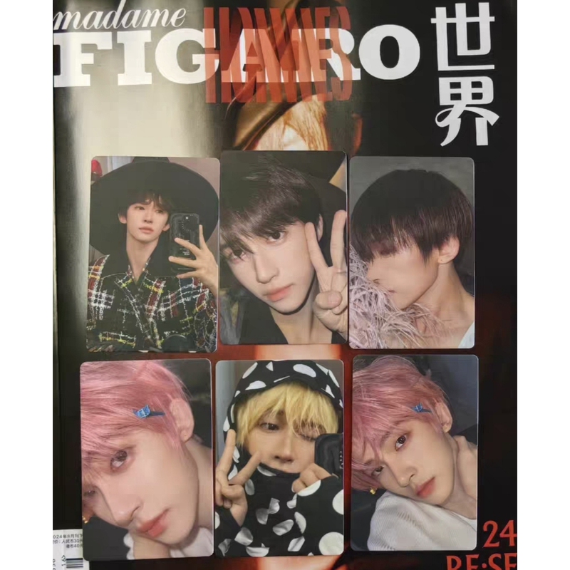Liu Yu Cover Magazine Card Official Authentic Photo Card Figaro Magazine August 2024 Birthday Issue Pink Card Selfie Card Liu Yu Cover Magazine Card Official Authentic Photo Card Figaro Magazine August 2024 Birthday Issue Pink Card Selfie Card