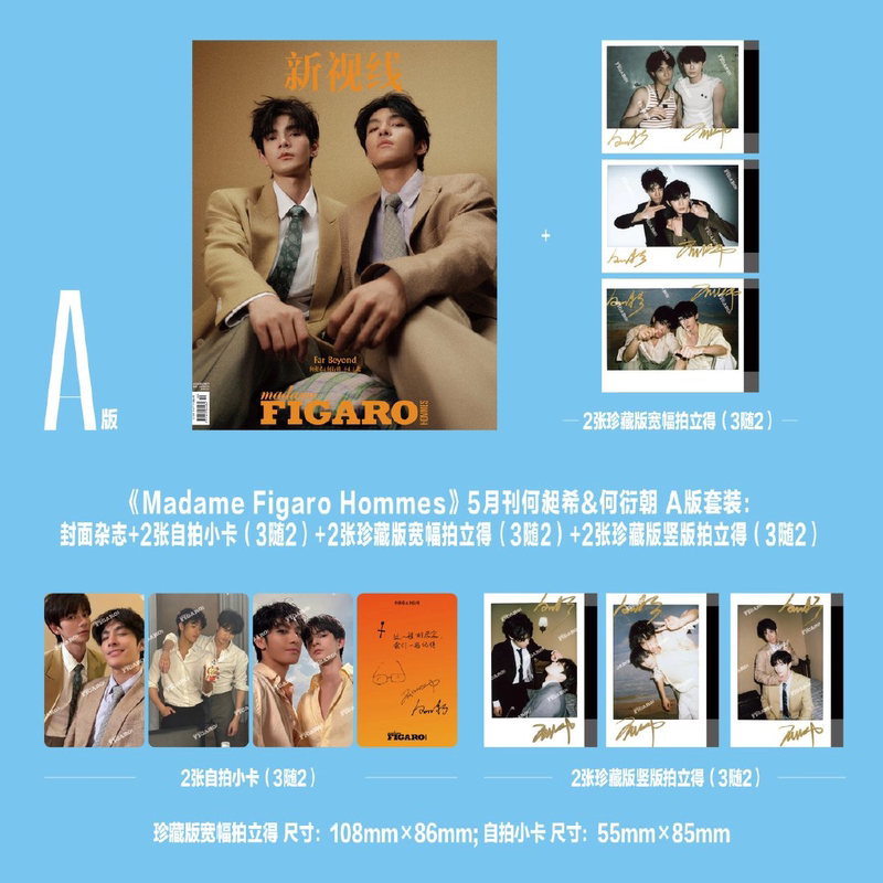 In Stock Madame Figaro New Vision Magazine 2026 He Changxi/He Yanchao Cover Abcd Edition Set