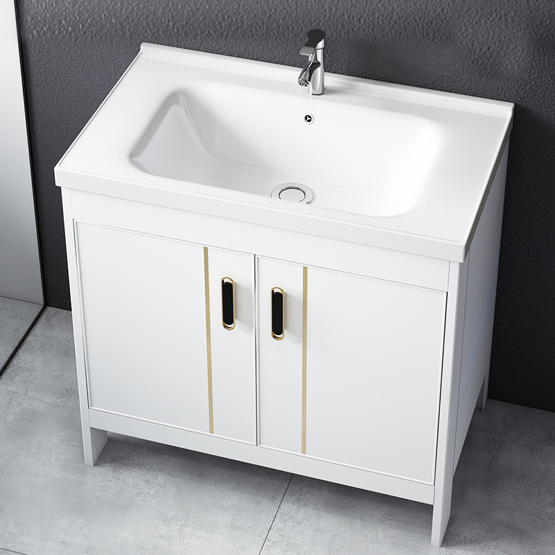 Floor-type bath cabinet Makeup Room Wash Basin Cabinet Combination Modern Minima Wash Terrace Small Family integrated Handwashing pool