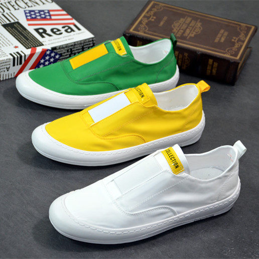 Quick hand shake with the same summer small white shoes male spirit small guys breathable casual board shoes One foot pedal ice silk sails shoes