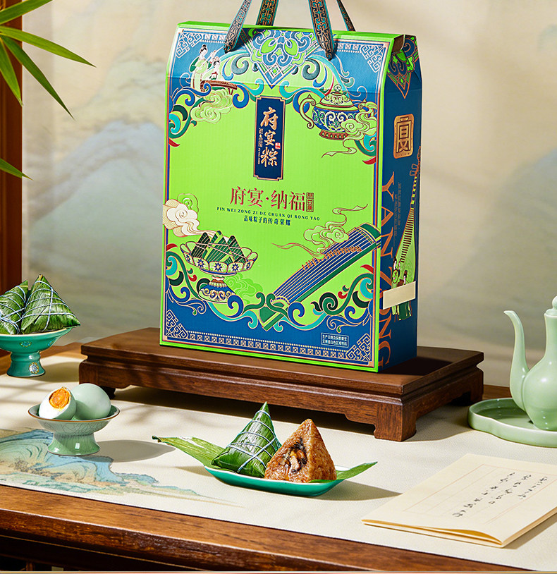 鲜品屋-875g府宴•纳福端午礼盒  河南粽子团购批发多种口味源头厂家
