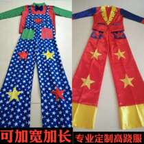 2022 New Stilts Clown Show Costumes Cartoon Stilts Balloons Pie for Christmas Ball Annual Meeting Stilts Customised