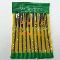 Steel file Shijin file knife plastic handle plastic file 4 * 160mm 10 round