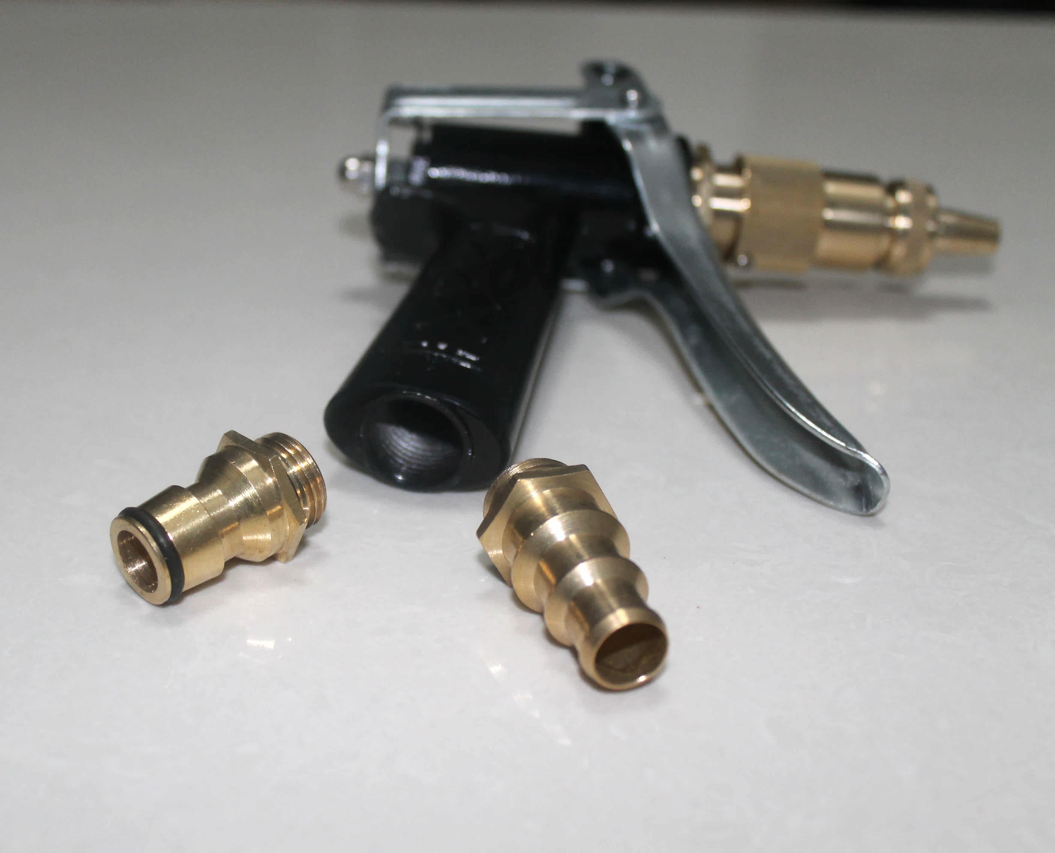 Black water gun tail connection tail conversion copper connector pacifier pagoda connector water gun quick-connect socket water pipe connector
