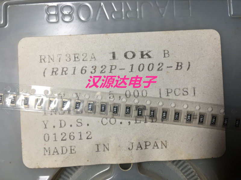 RR1632P-1002-B SMD film chip precision resistor 1206 10K 0 1% 25PPM 1002