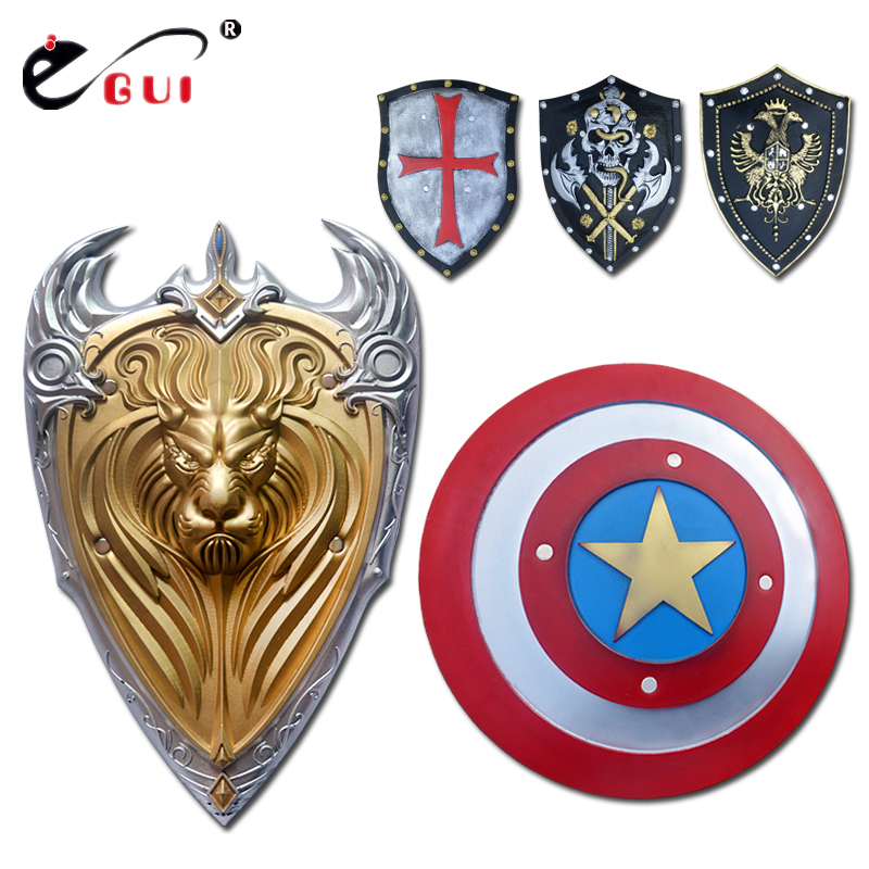 EGUI USA Captain Shields Children Toy Weapons Ancient Roma Shields Model Bar Online Café