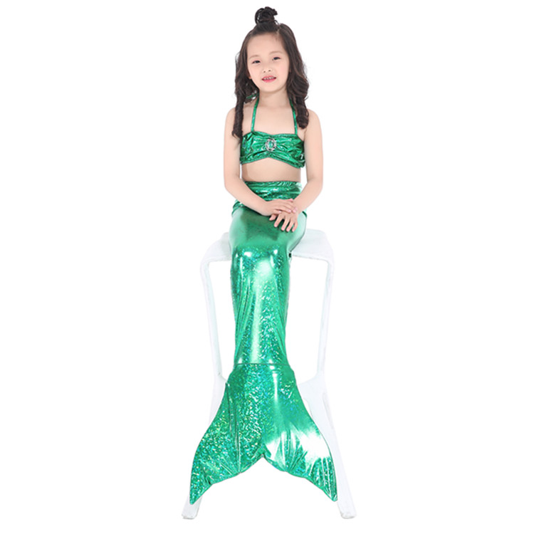 Quần áo bơi cho bé gái Nàng tiên cá Công chúa Nàng tiên cá Đầm bơi Cô gái đi biển Chia bikini - Bộ đồ bơi của Kid bộ bơi cho bé