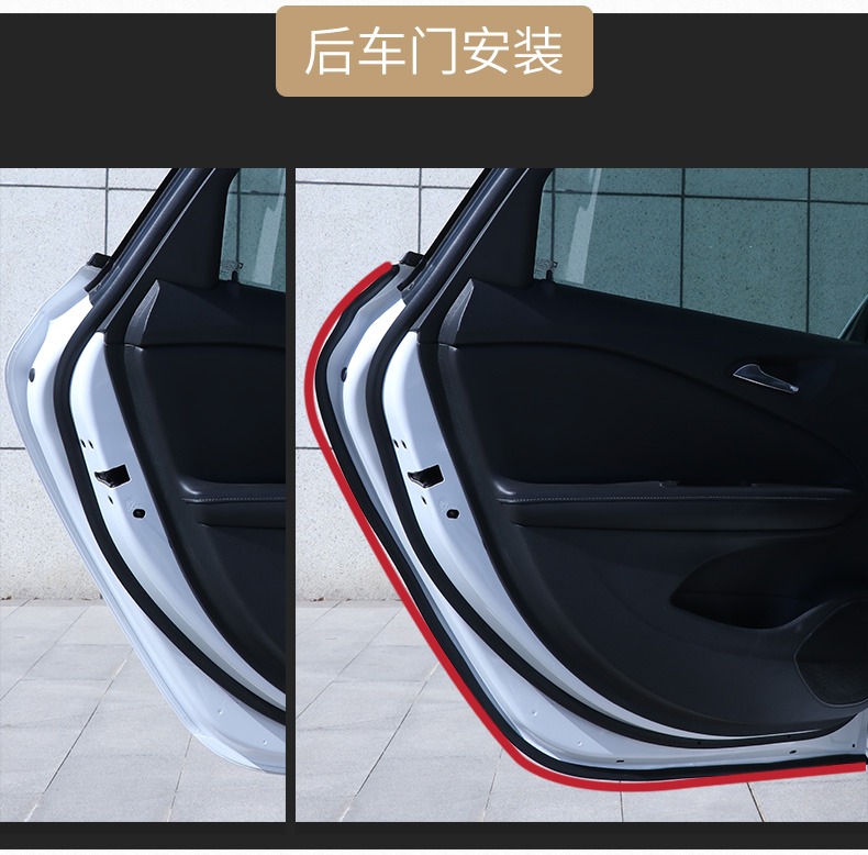 19-21 Hyundai Festa sửa đổi dải niêm phong xe đặc biệt dải cách âm dải trang trí toàn bộ xe chống bụi MÔ TƠ NÂNG KÍNH