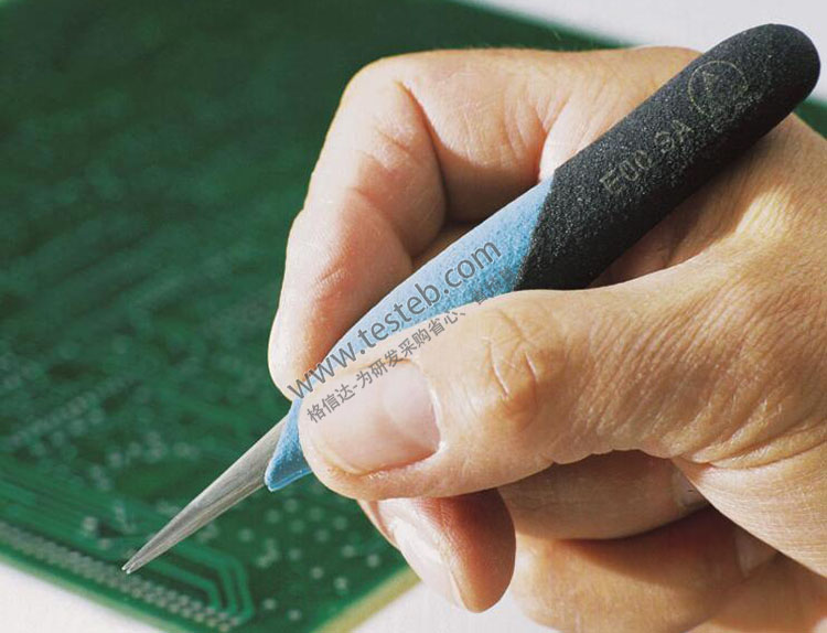 Swiss EREM EOOSA tweezer Medium pointed ESD antistatic handle E00SA Human engineering plastic handle