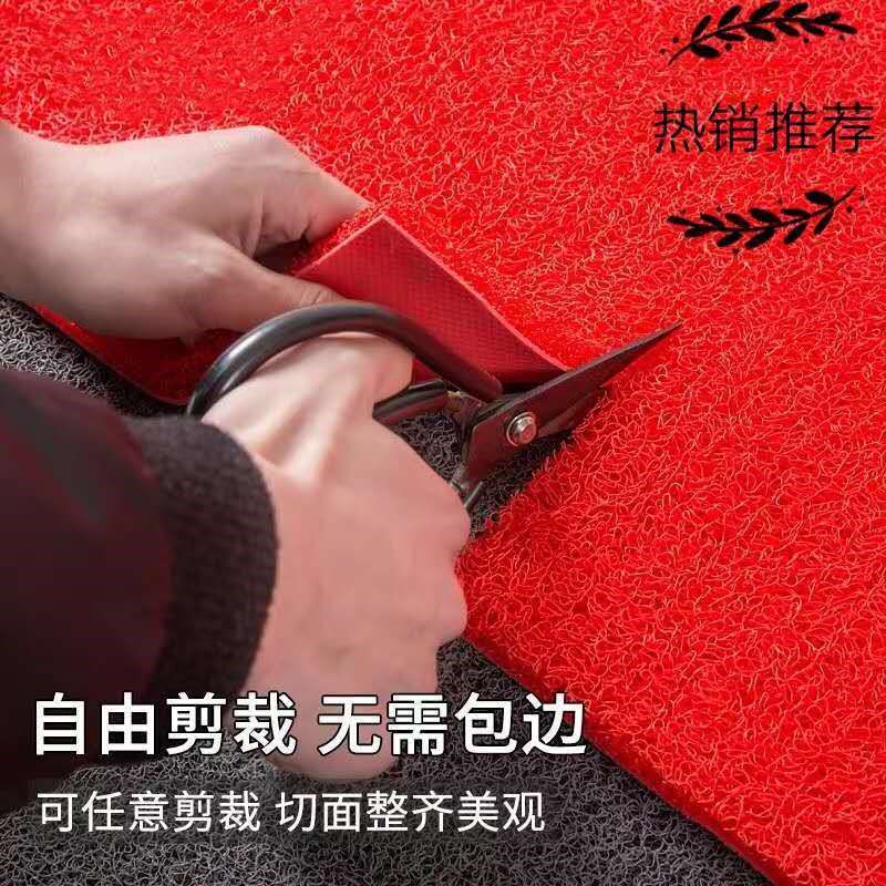 Winter outdoor non-slip mat snow days non-slip mat can cut to thicken silk ring ground mat door cushion footbed into door Xuanguan Shang