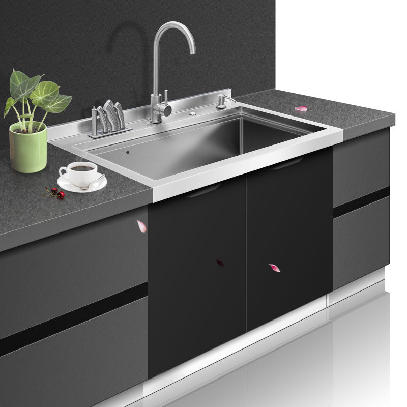 Home Doconn Handcrafted Multifunction Integrated Sink Pool Integrated Whole Cabinet Overall 304 Stainless Steel Kitchen